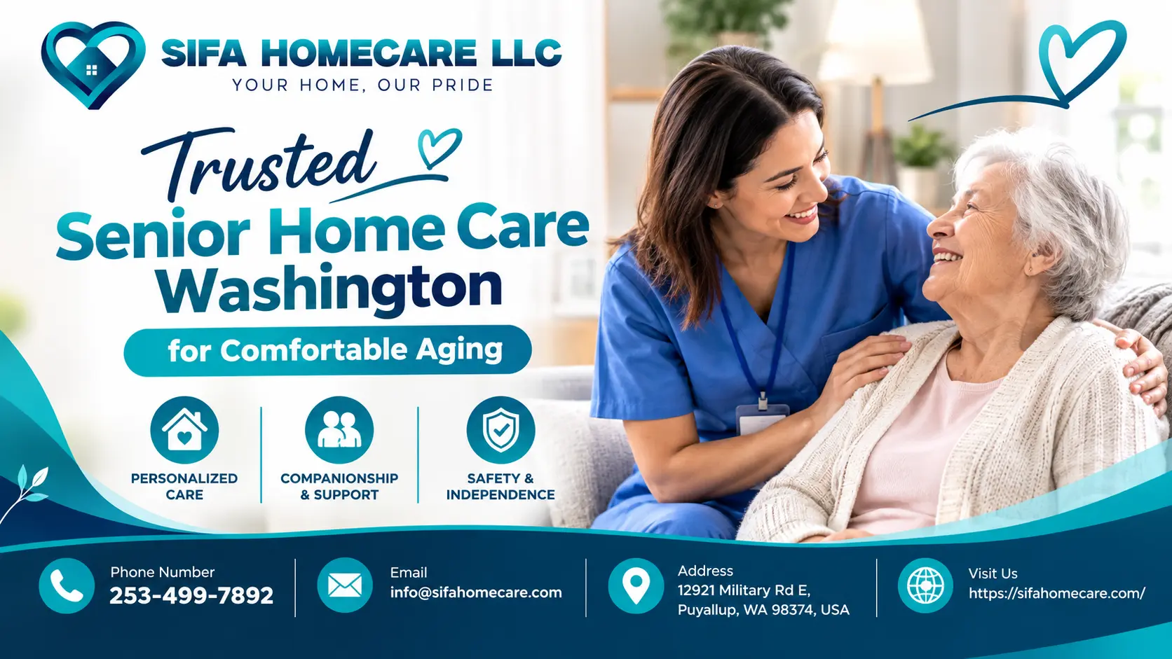 Professional senior home care assistance for elderly individuals in Washington